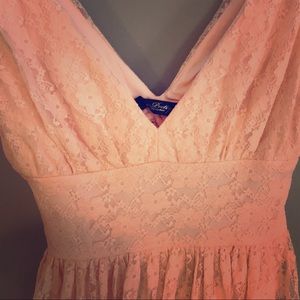 Stunning peach lace dress